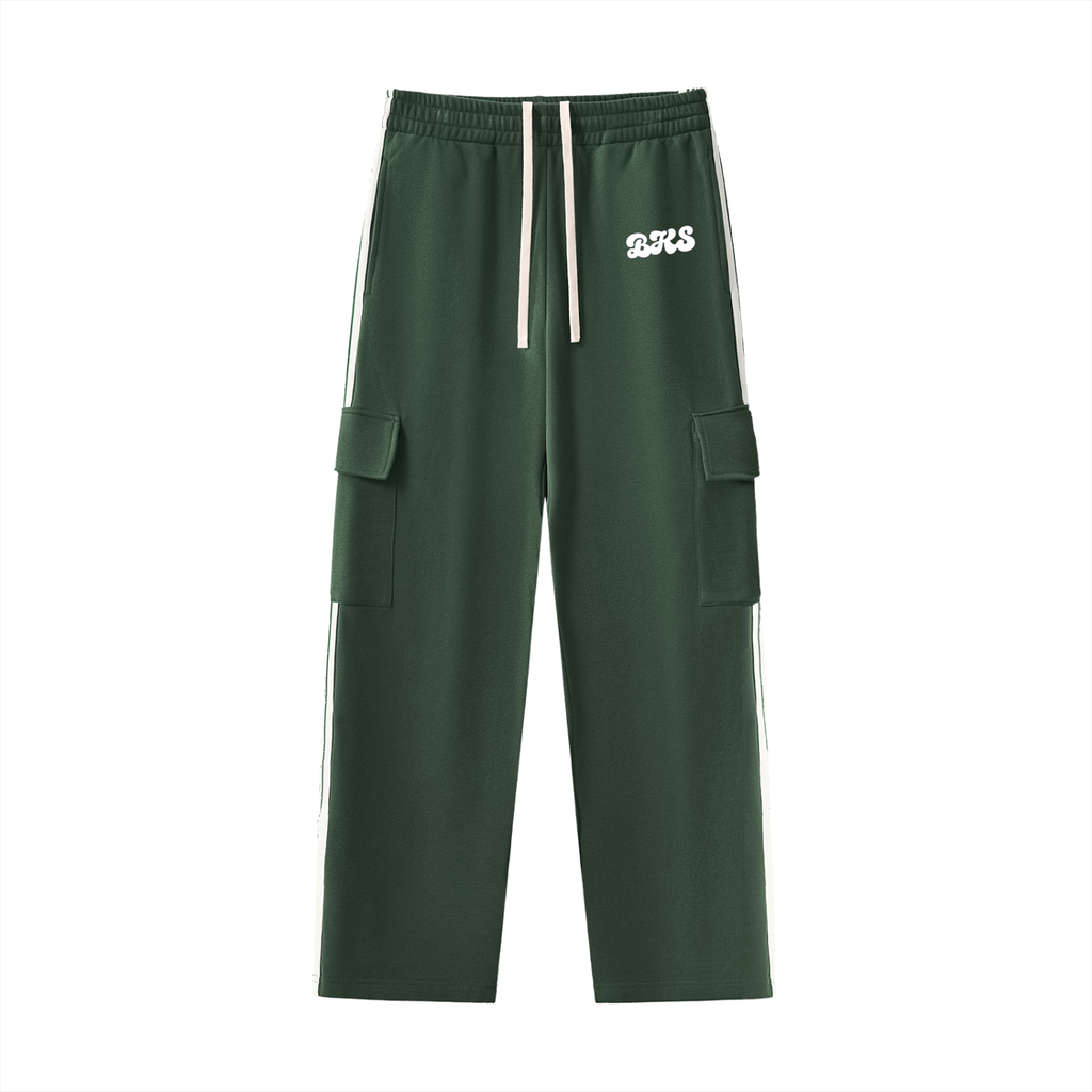 Side Stripe Straight-Leg Pants