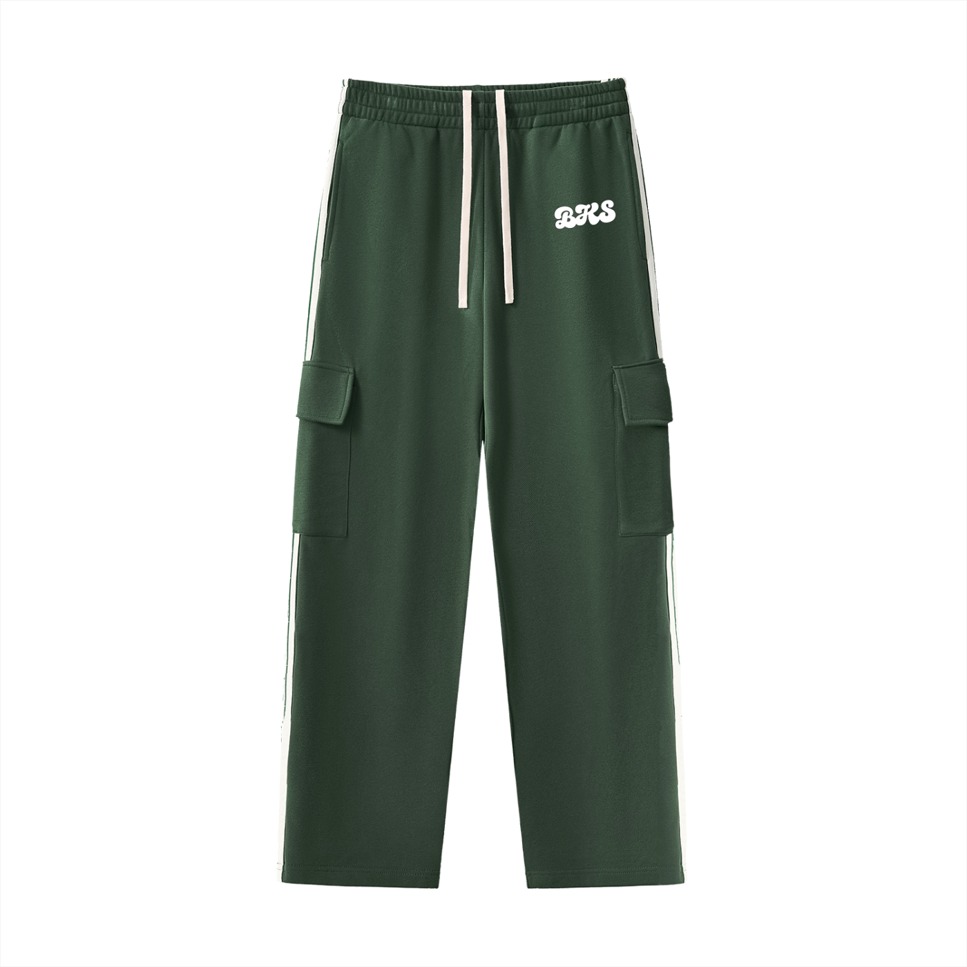 Side Stripe Straight-Leg Pants