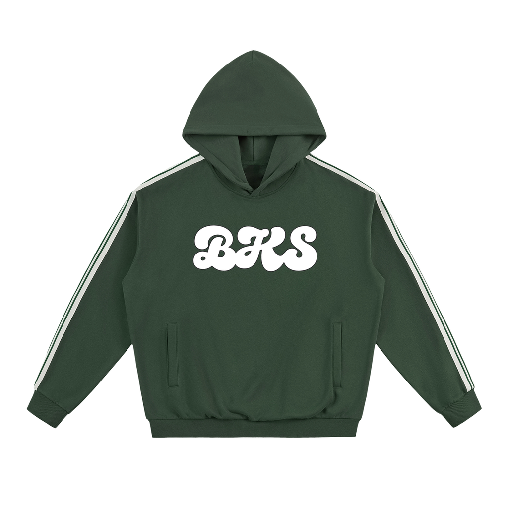 Side Stripe Drop-Shoulder Hoodie